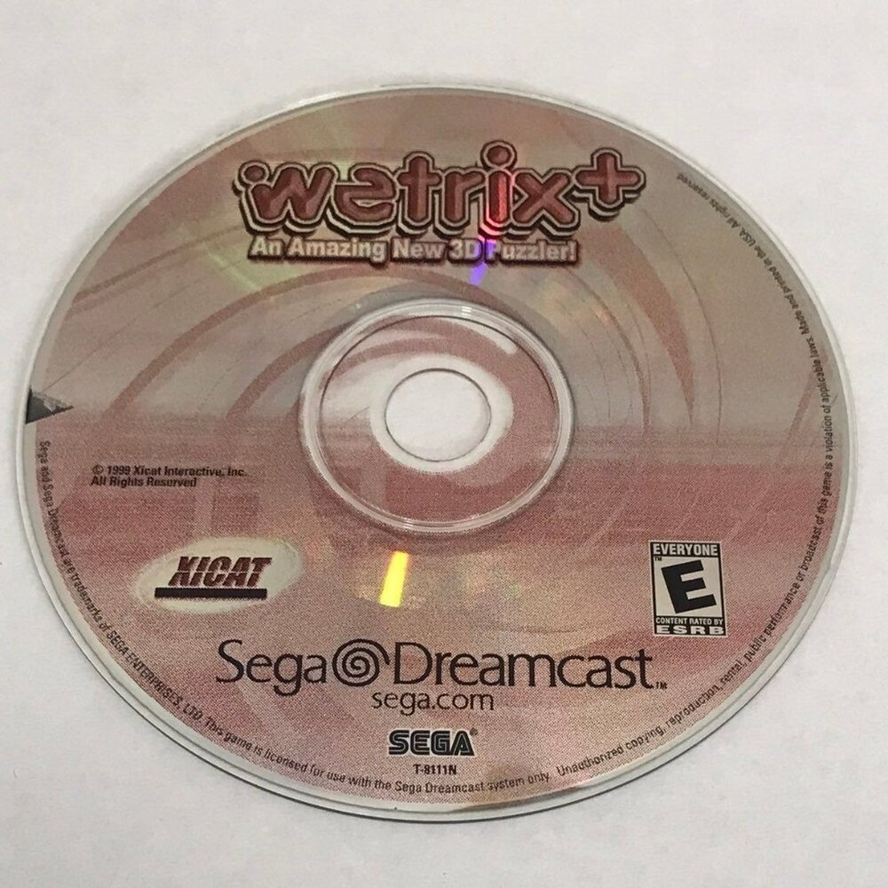 Sega Dreamcast Wetrix+ An Amazing New 3D Puzzler